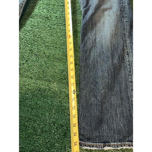 Silver ZAC Y2K Distressed Relaxed Fit Straight Leg Jeans mens 30x31 - Picture 12 of 12